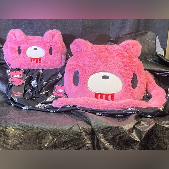 Handbags - Gloomy Bear Purse Set